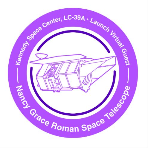 NASA Virtual Guest passport stamp for the Nancy Grace Roman Space Telescope launch